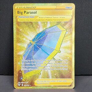 Big Parasol 199/189 - Darkness Ablaze - Gold Secret Rare Holo Pokemon Card NM